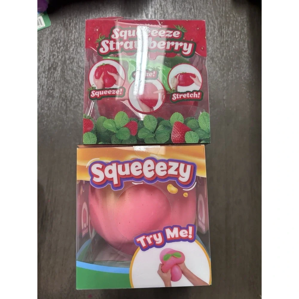 2 Pack Sunny Days Squeezy Peach & Sunny Day Squeezy Strawberry